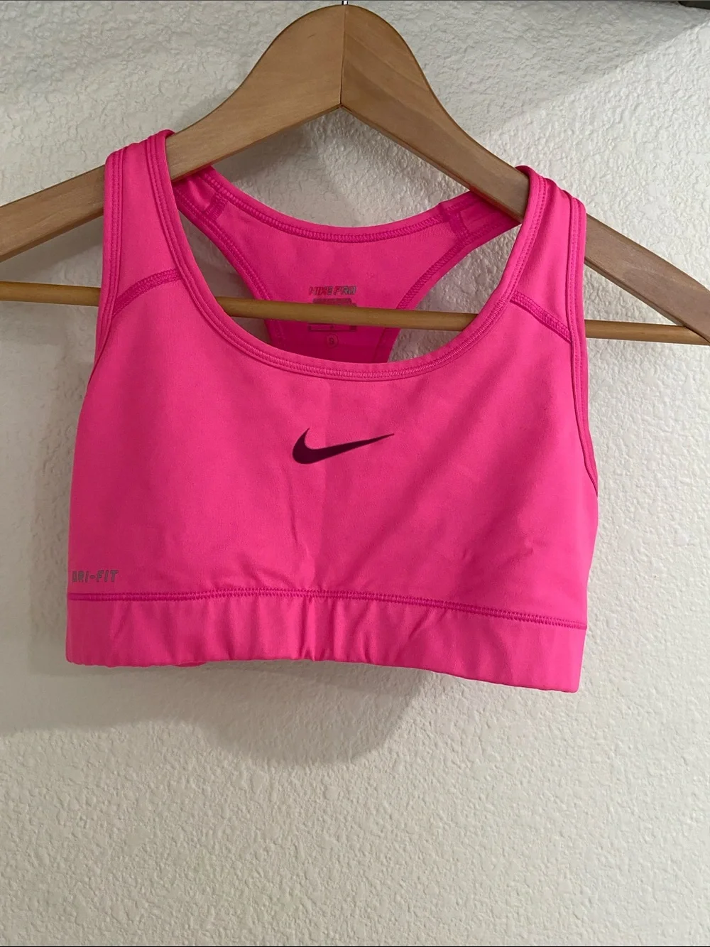 Nike Bright Pink Racerback Dri-FIT Sports Bra